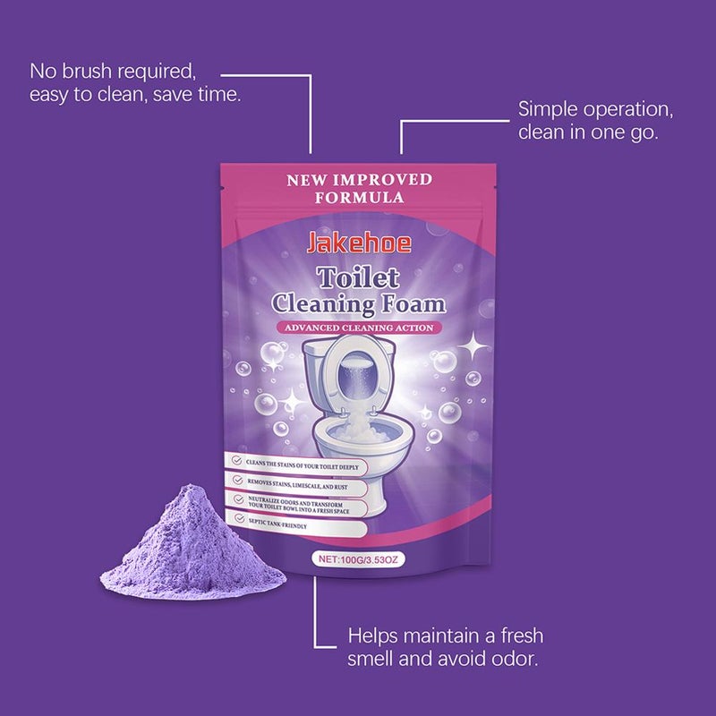 1Pcs Toilet Cleaner, Toilet Cleaning Foam,Foam for Sparkling Clean Toilet,Touch Free Foaming Toilet Cleaning Foaming Powder,Deep Clean,Stain Removal,Fresh Scent - Image 4